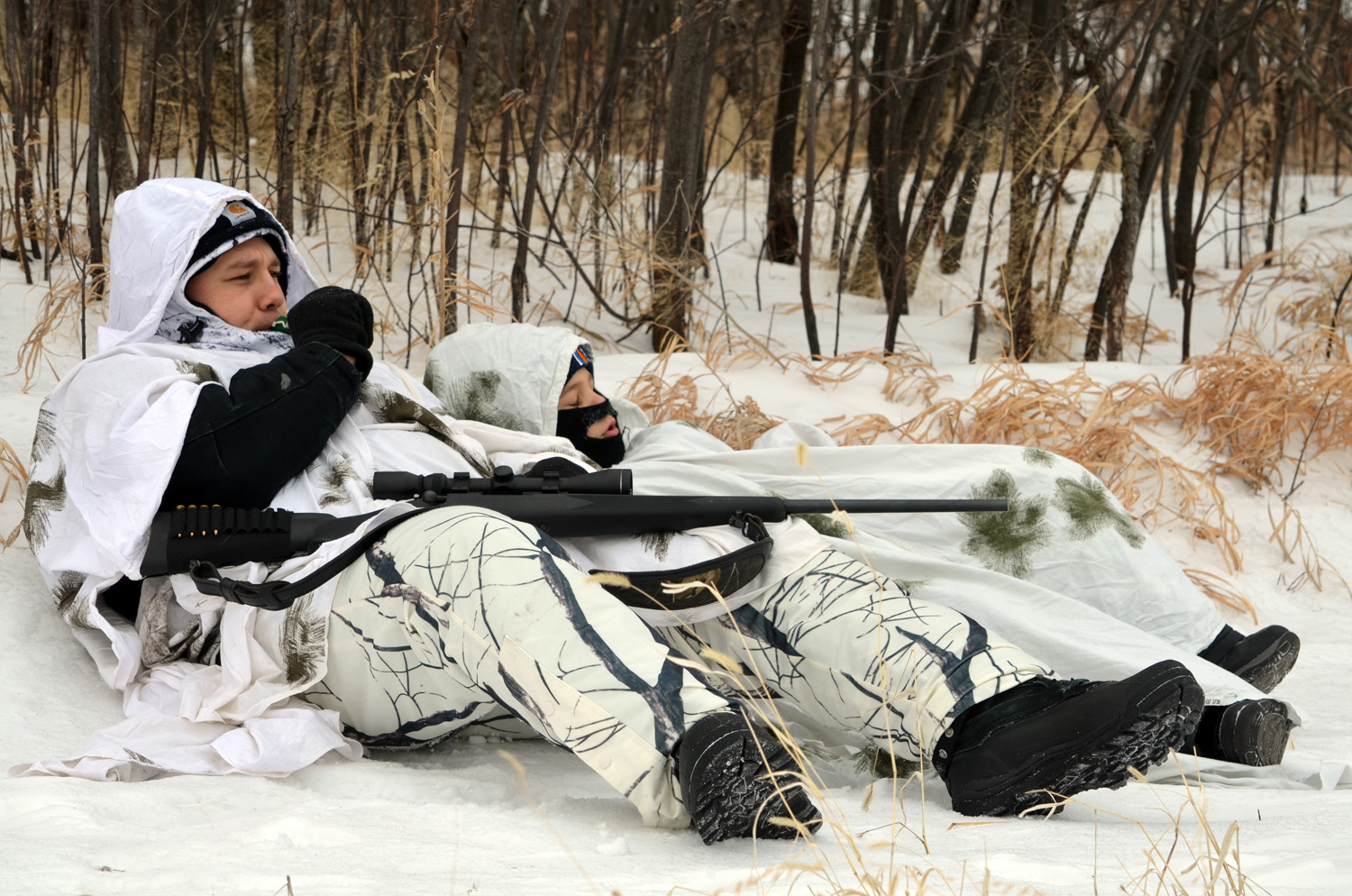 Mouth calling coyotes