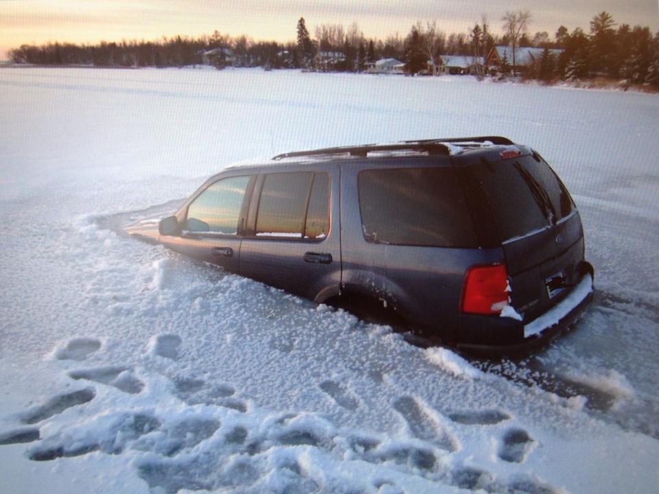Be careful on the ice!  Here are a couple more cars that have gone through.