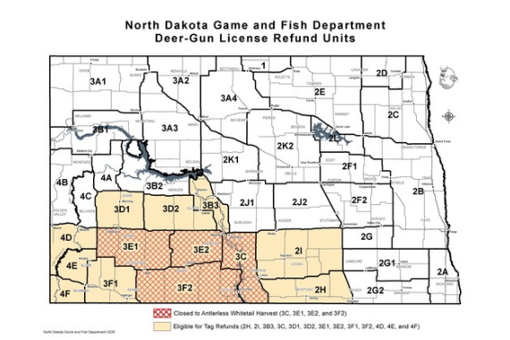 North Dakota Game and Fish Declares Deer Season Changes due to EHD Outbreak